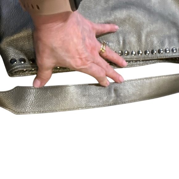 LAGGO Reed Hobo Metallic Leather Studded Bag - Picture 9 of 13